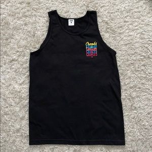 Crooks & Castles Men Black Tank Top Medium